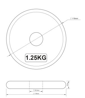 画像2: プレート1.25kg×2枚＋2.5kg×2枚