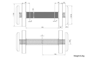 画像4: 74.5kgスクリューロックダンベル