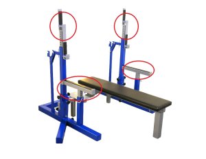画像1: 日本製コンボラック　ラック、セーフティをメッキ加工