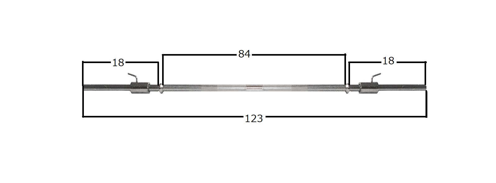 画像2: バーベルシャフトD　123cm