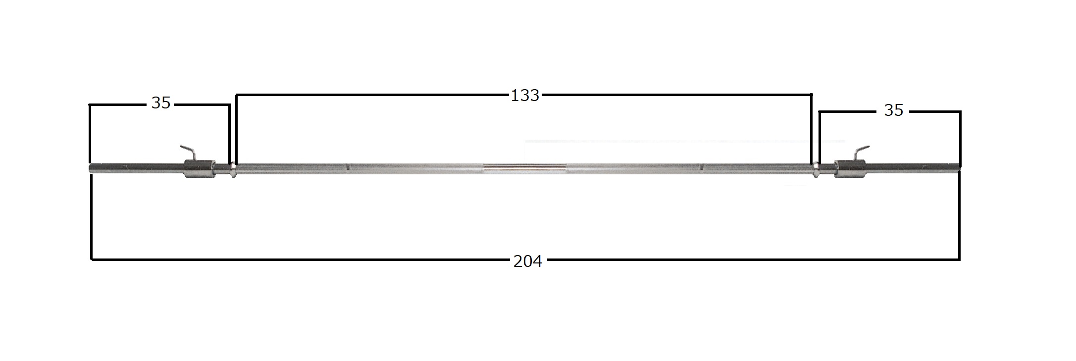 画像2: バーベルシャフトA　204cm