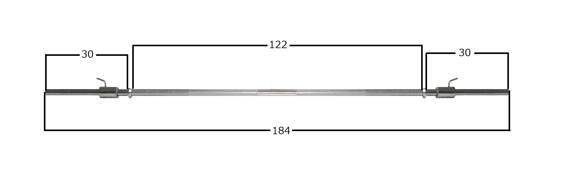 画像2: バーベルシャフトB　184cm